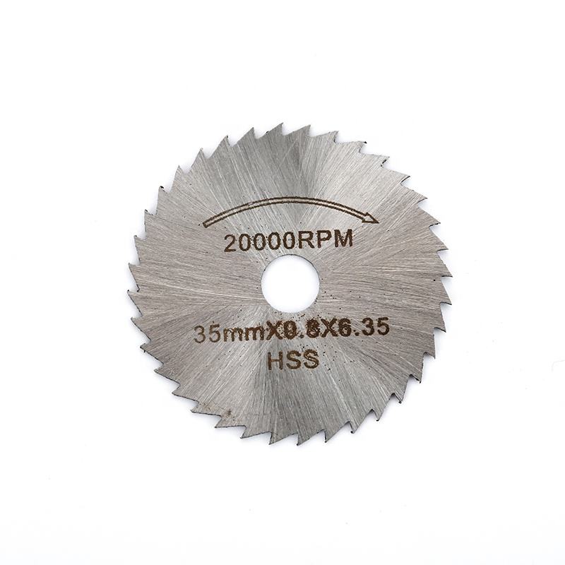 Conjunto de mini lâmina de serra circular de corte HSS de aço de alta velocidade para madeira 6 peças