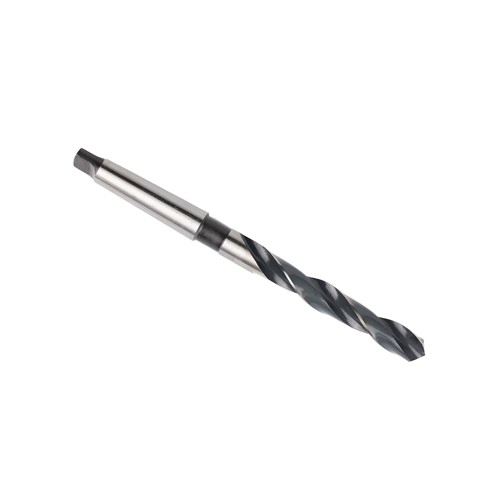 DIN345 Morse 26 mm Hss haste cônica fresada preta e branca para perfuração de metal